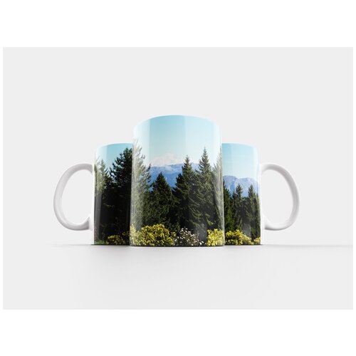 фото Кружка "пихта, зеленый, природа" 320 мл lotsprints