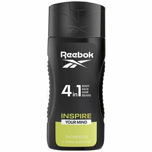 reebok reebok move your spirit for men Парфюмированный гель для душа Reebok 4в1 Men Inspire Your Mind, 250 мл