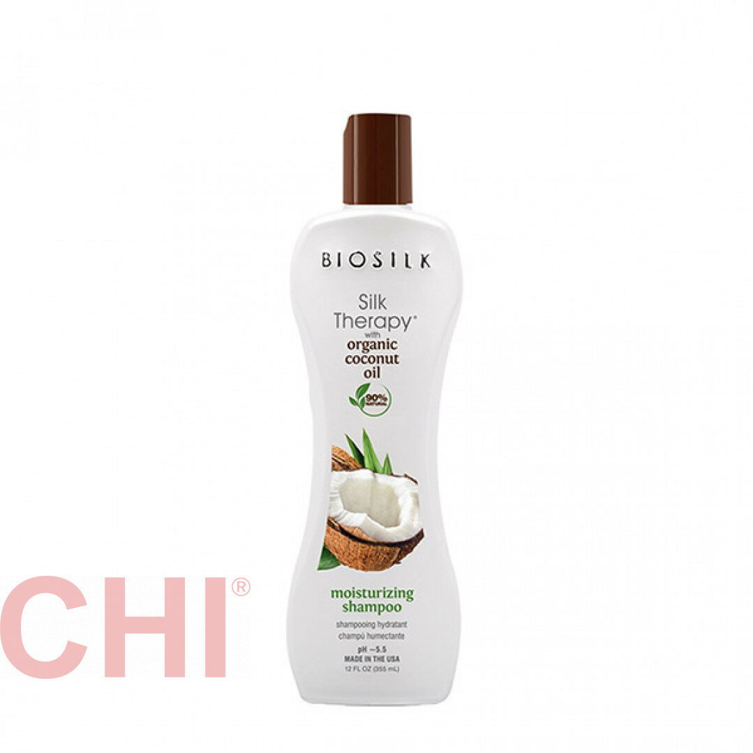 Увлажняющий шампунь с кокосовым маслом BioSilk Organic Coconut Oil Moisturizing Shampoo - фото №2