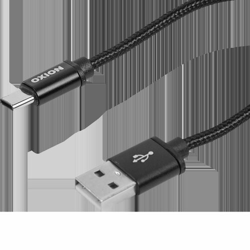 Кабель Oxion USB-Type-C 1.3 м 2 A цвет черный