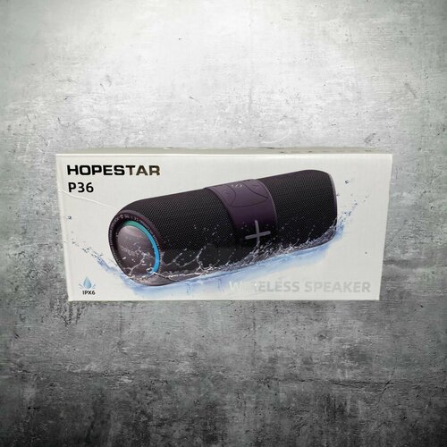 портативная bluetooth колонка hopestar party one 80 вт с двумя беспроводными микрофонами без штатива портативная акустика блютуз колонка черный Портативная колонка Hopestar Blue (Hopestar-P36-черный)