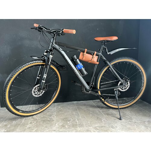 Велосипед горный RICHIESTO 29 Алюминиевая рама 21 Взрослый Спортивный Унисекс черныйкоричневый 2450000₽