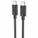 Кабель USB-C HOCO X88 Gratified Type-C - Type-C, 3A, 60W, 1 м, че...