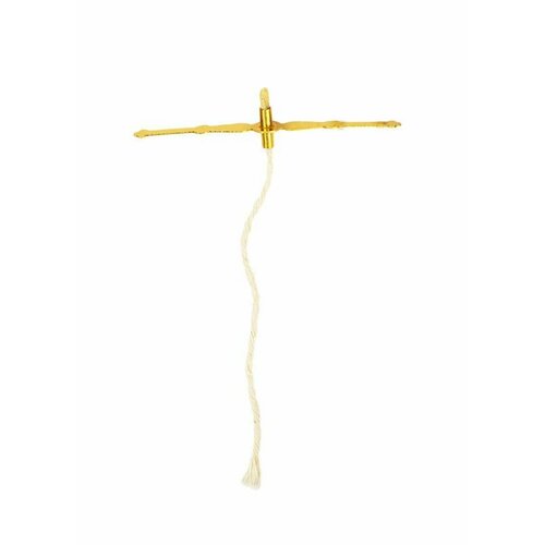 Фитиль вощеный с поплавком для лампад фитиль вощеный в воске желтый 25 метров