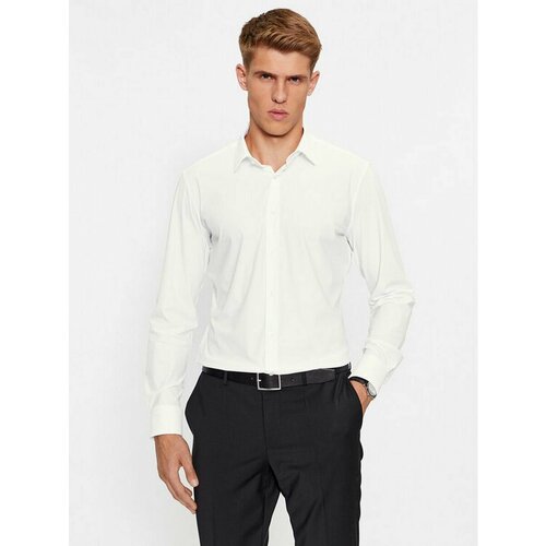 Рубашка BOSS, размер 43 [KOLNIERZYK], белый рубашка boss размер 43 [kolnierzyk] белый