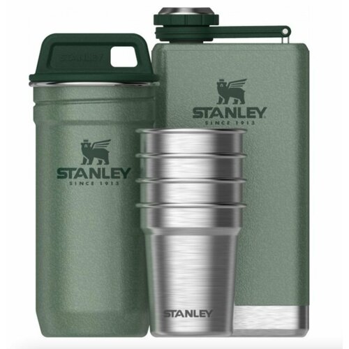 Набор Стопок 4 штуки в футляре Фляжка 023 литра Зеленый маркировки Stanley коррозионностойкая сталь 8750₽