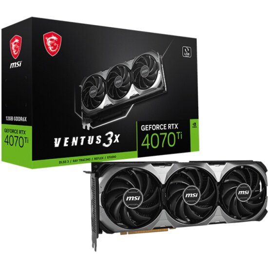 Видеокарта Msi GeForce RTX 4070 Ti VENTUS 3X E1 12G