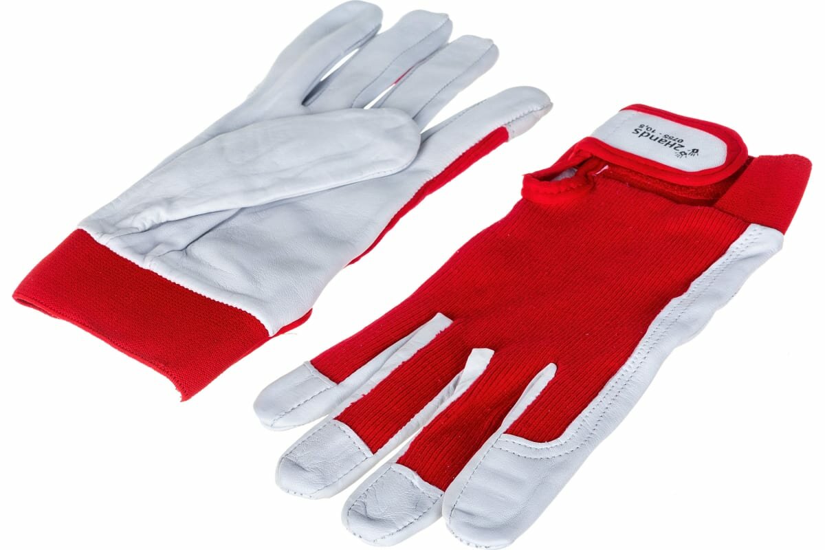 Перчатки кожаные комбинированные на велкро 2Hands р.10.5 — фото 1