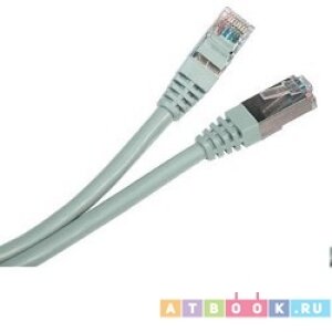Патч-корд PREMIER литой (molded), FTP, cat.6, 2м, 4 пары, 24AWG, алюминий омедненный, серый Gembird - фото №14