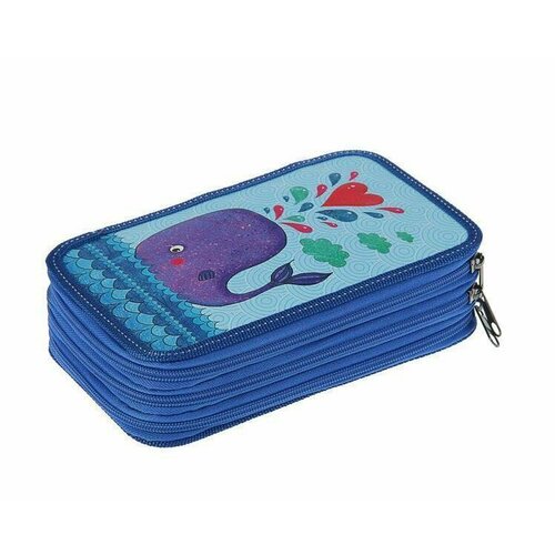 Пенал Кит 3-х секционный Синий 120х205х65 мм 439₽