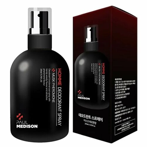 PAUL MEDISON Homme Deodorant Spray Musk Pheromone Мужской дезодорант с ароматом мускуса и феромонов 200мл 1687₽