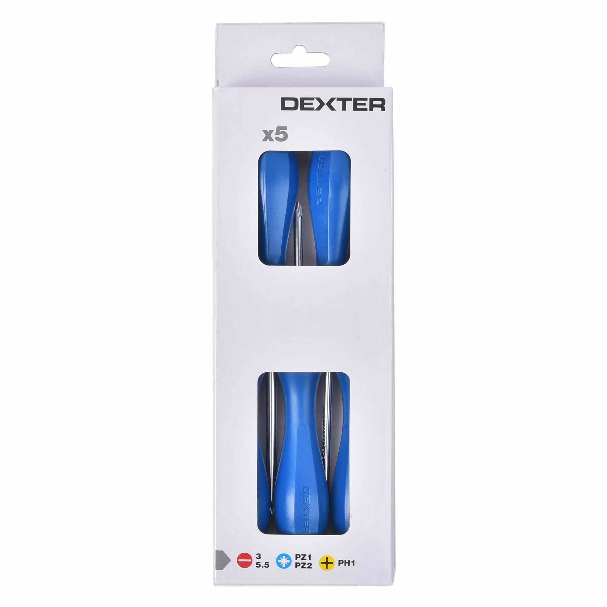 Набор отверток Dexter Basic SL/PH/PZ 5 шт. - фото №12
