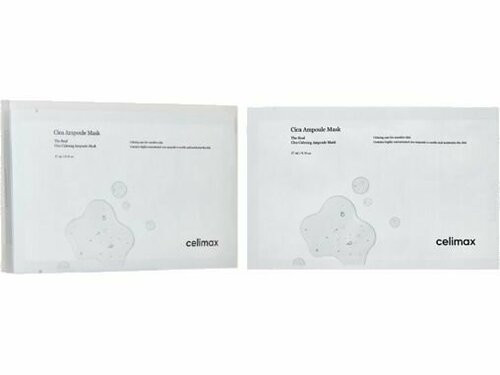 Набор тканевых масок Celimax The Real Cica Calming Ampoule Mask