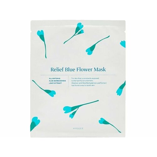 Успокаивающая маска для лица HYGGEE Relief Blue Flower Mask 979₽