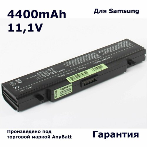 Аккумулятор AnyBatt 4400mAh, для AA-PB4NC6B AA-PB2NC6B AA-PL2NC9B AA-PB2NC3B AA-PB6NC6B аккумулятор для ноутбука samsung aa pb6nc6b 5200 mah 11 1v