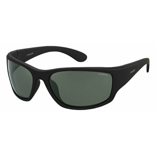 фото Солнцезащитные очки polaroid, черный, зеленый