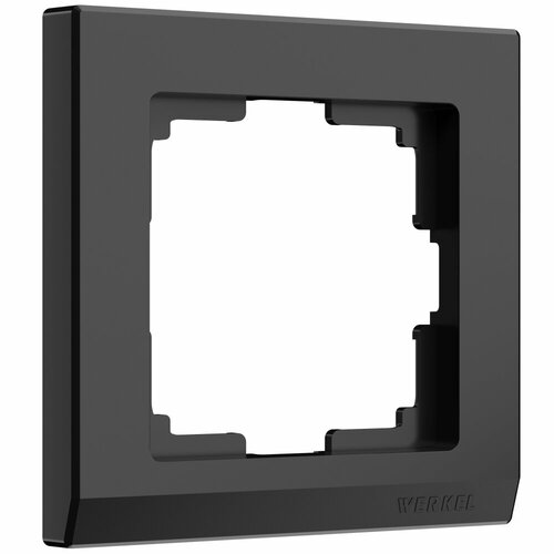 Рамка WERKEL WL04-Frame-01-black рамка 1п werkel wl11 frame 01 aluminium