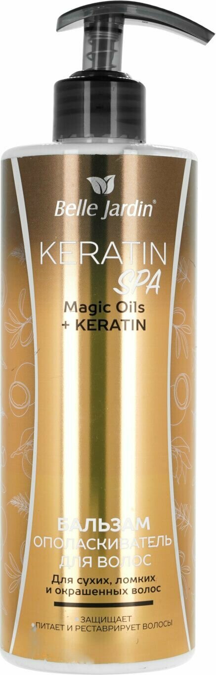 Belle Jardin Бальзам ополаскиватель для волос Keratin Spa magic oils + keratin, 500 мл