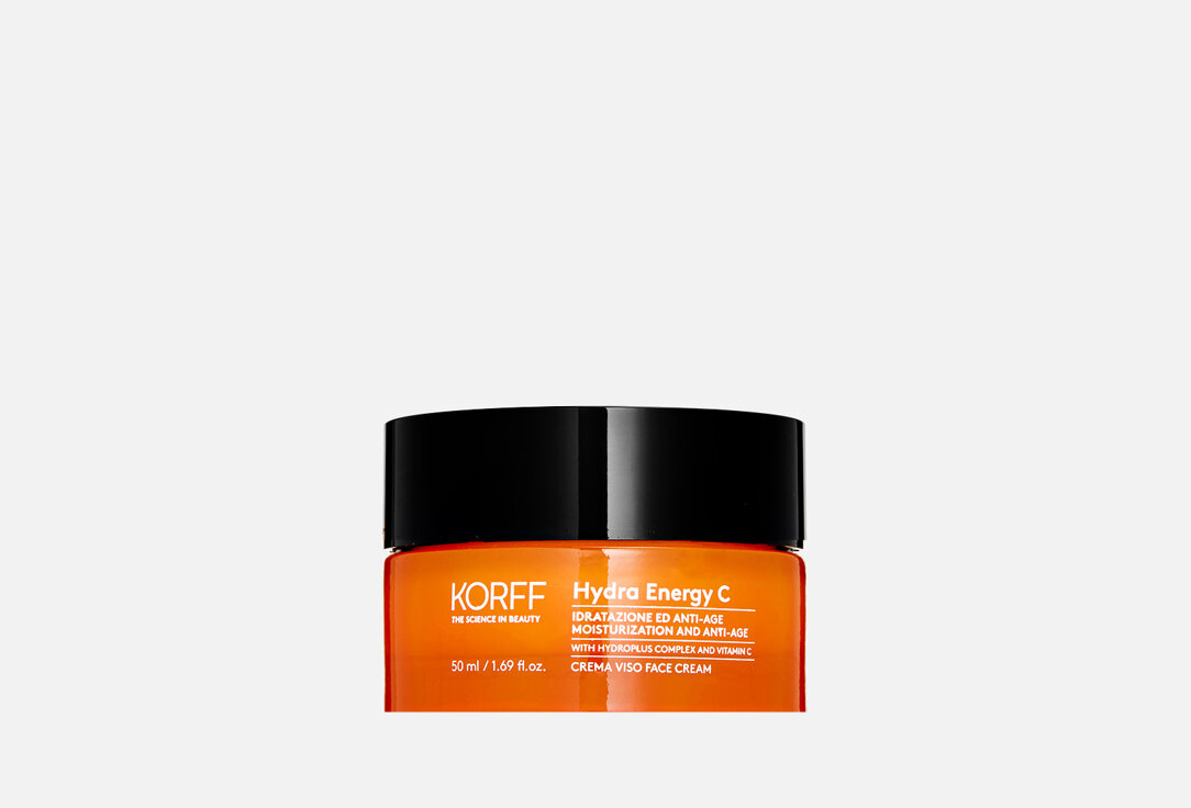 Увлажняющий крем с витамином C для сияния кожи лица KORFF, Hydra Energy C MOISTURIZATION AND ANTI-AGE FACE CREAM 50мл