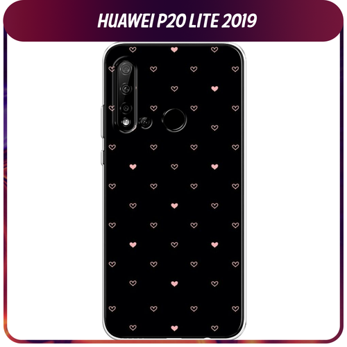 Силиконовый чехол на Huawei P20 Lite 2019/Nova 5i / Хуавей P20 Lite/Нова 5i Чехол с сердечками