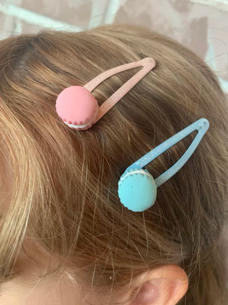 Набор заколок клик-клак macarons 4 шт — фото 1