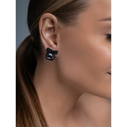 фото Серьги, искусственный камень, черный 2 style store