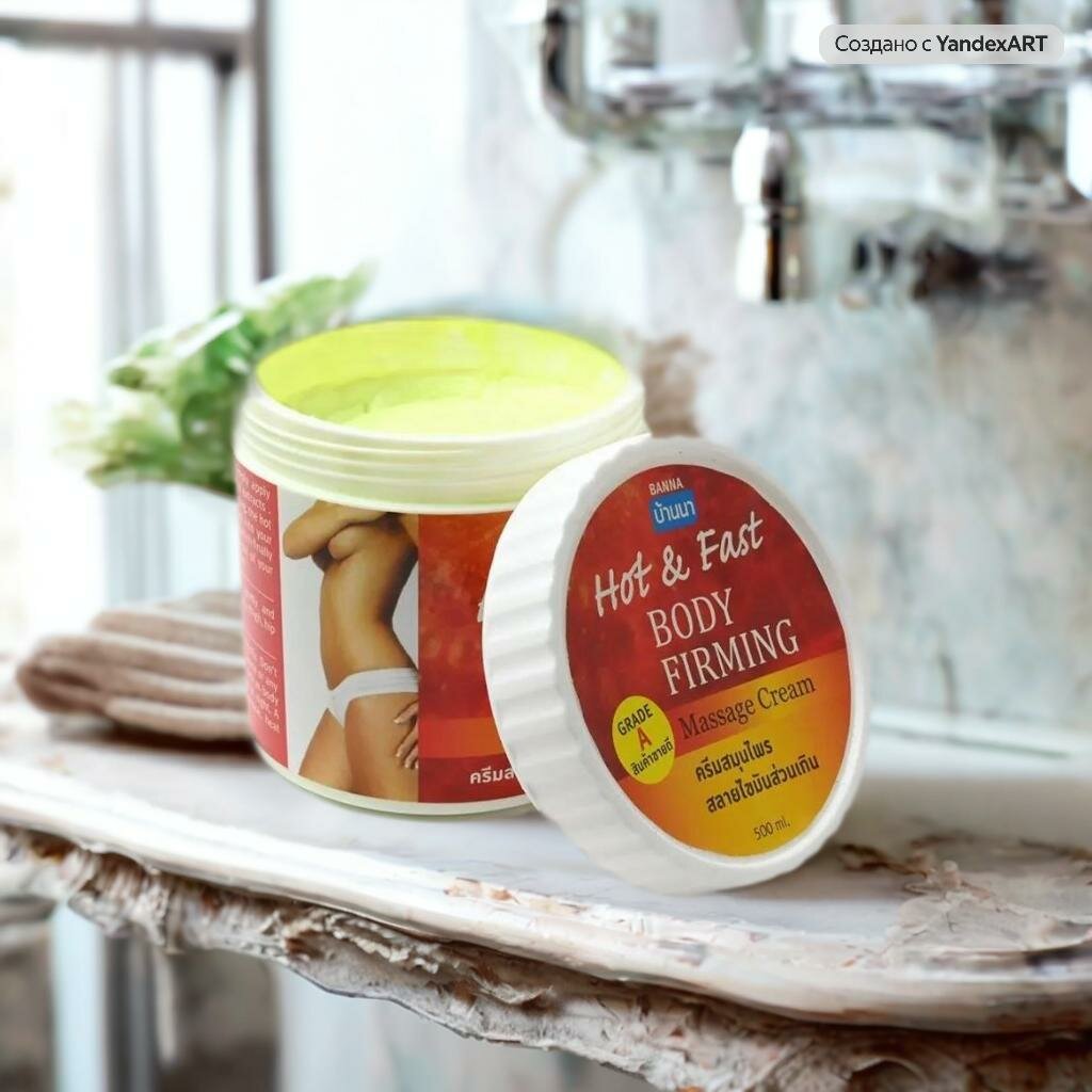 Антицеллюлитный крем Banna "Горячий", для всех типов кожи, 500г — фото 1