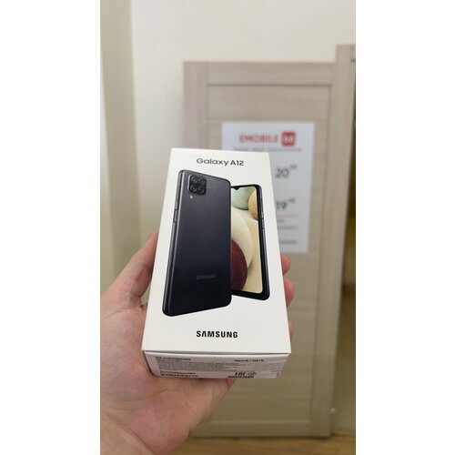 Смартфон Samsung Galaxy A12 4128 ГБ RU Dual nano SIM черный 21490₽