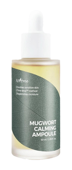 Успокаивающая ампульная сыворотка с экстрактом полыни IsNtree Mugwort Calming Ampoule, 50 мл