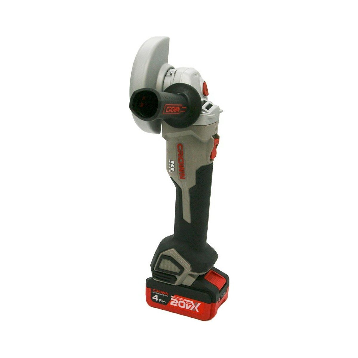 Обзор: Угловая шлифмашина аккумуляторная Crown CT23001-125HX-4 BMC BL