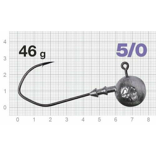 Джиг-головки рыболовные Nautilus CLAW NC-1021 крючок № 5/0, 46гр (3 штуки)