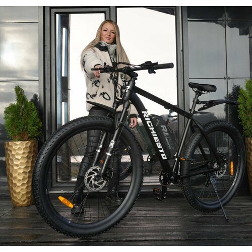 Электровелосипед горный 29 колёса Быстросъемная батарея Алюминиевая Рама 21 чёрный 60500₽