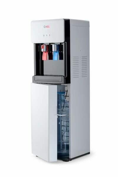 Кулер для воды AEL 850a LC white с нагревом и компрессорным охлаждением