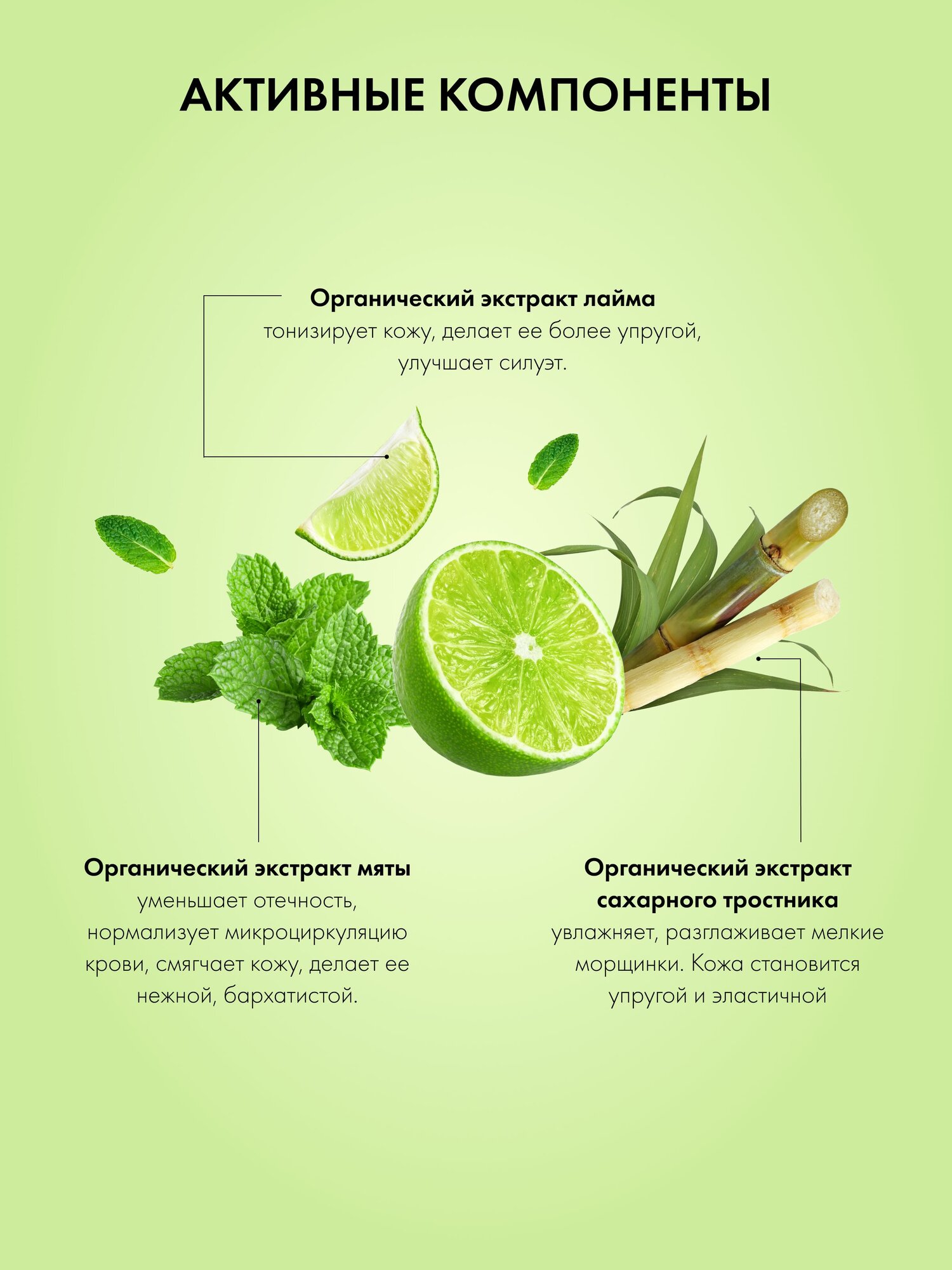 Изображение Organic Shop Home made Fresh Lime Гель для душа женский с тонизирующим экстрактом лайма 500 мл