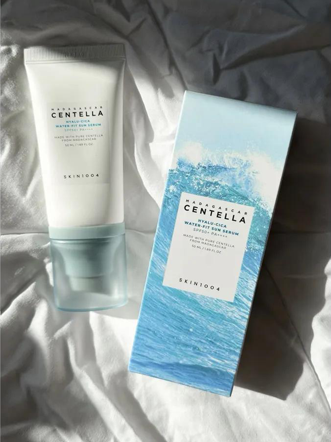 Солнцезащитная сыворотка Centela, SPF 50, водостойкая, для всех типов кожи