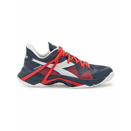 фото Кроссовки diadora b.icon 2 clay, полнота f, размер 8, темно-синий/красный