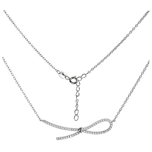 Колье 9435910067 из серебра 925 пробы с фианитом 42