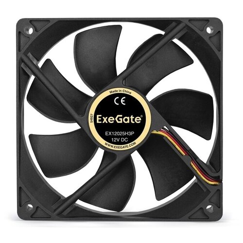 Вентилятор для корпуса ExeGate EX12025H3P вентилятор exegate mirage 50x10s 3пин 50x50x10мм 4500об мин