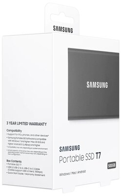 SSD Samsung T7 Touch <MU-PC500K/WW> (500 Гб, Внешний SSD, USB, 3D TLC  (Triple Level Cell)) — купить в городе САРАТОВ