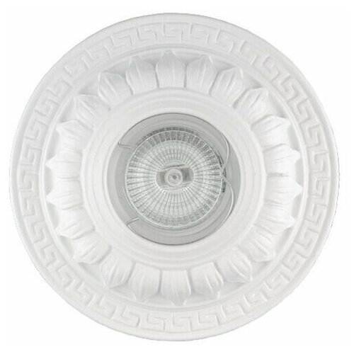 Гипсовый светильник SvDecor SV 7037 белый ф145 мм