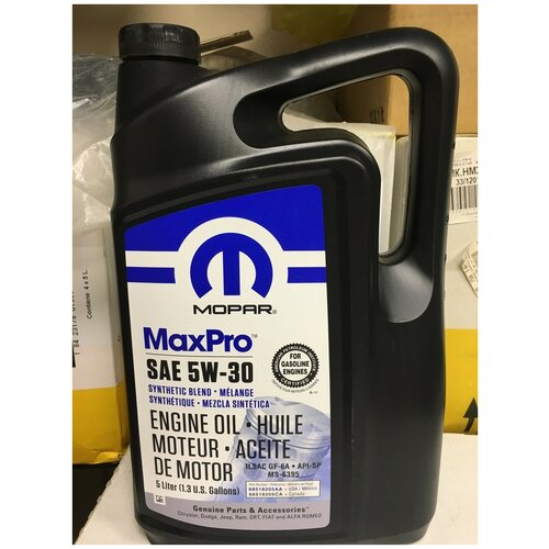 Масло моторное mopar maxpro 5w-30 (sp, gf-6a, ms-6395) 5л