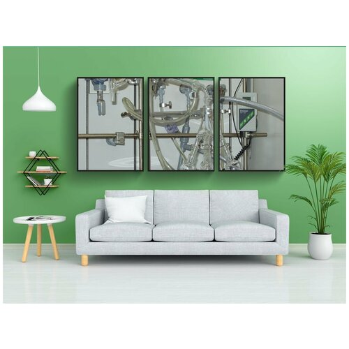 фото Набор модулных постеров для интерьера "еще, дистиллировать, химия" 60x90 см. в тубусе, без рамки lotsprints