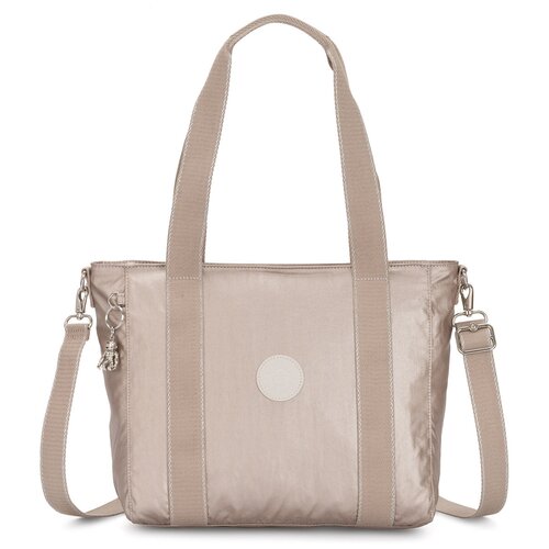 Сумка тоут Kipling, бежевый kipling сумка кросс боди с косметичкой ki384748i atlez duo 48i metallic glow