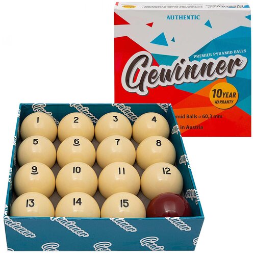 Gewinner Бильярдные шары для русского бильярда Gewinner 60,3 мм