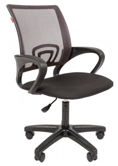 Кресло офисное Easy Chair VT_EChair-304 (LT) TC Net ткань черн/сетка серый, пластик