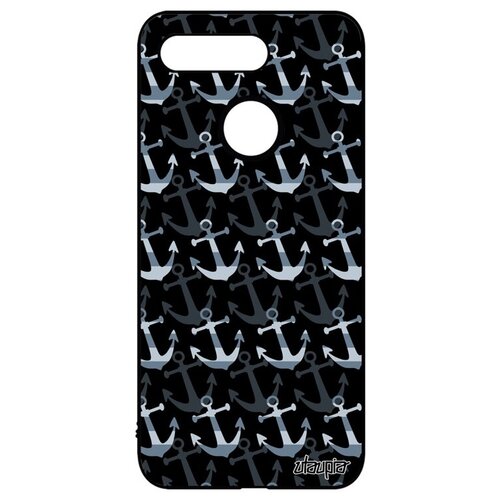 фото Противоударный чехол на телефон // honor v20 / view 20 // "якорь" капитан судно, utaupia, темно-серый