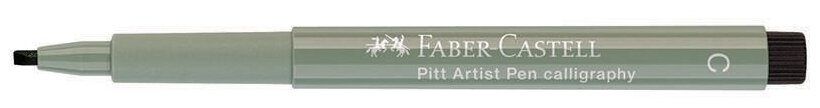 Ручка капиллярная Faber-Castell "Pitt Artist Pen Calligraphy", цвет 272 теплый серый III, С=2,5 мм (167972)