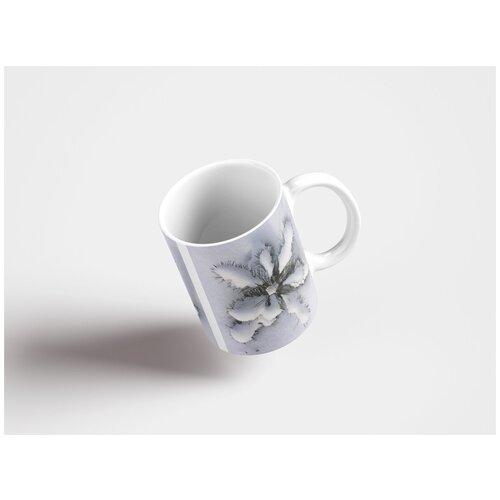 фото Кружка "зима, белый, вечнозеленый 320 мл. белая" lotsprints