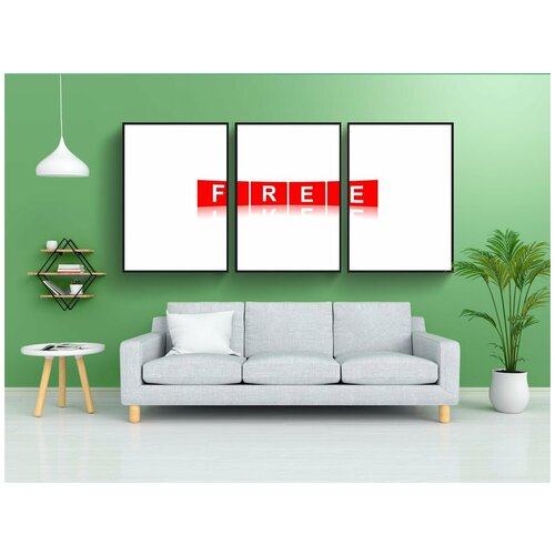 фото Набор модулных постеров для интерьера "знак, символ, икона" 60x90 см. в тубусе, без рамки lotsprints