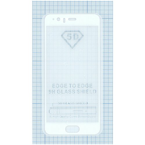 Защитное стекло Полное покрытие для Huawei P10 белое